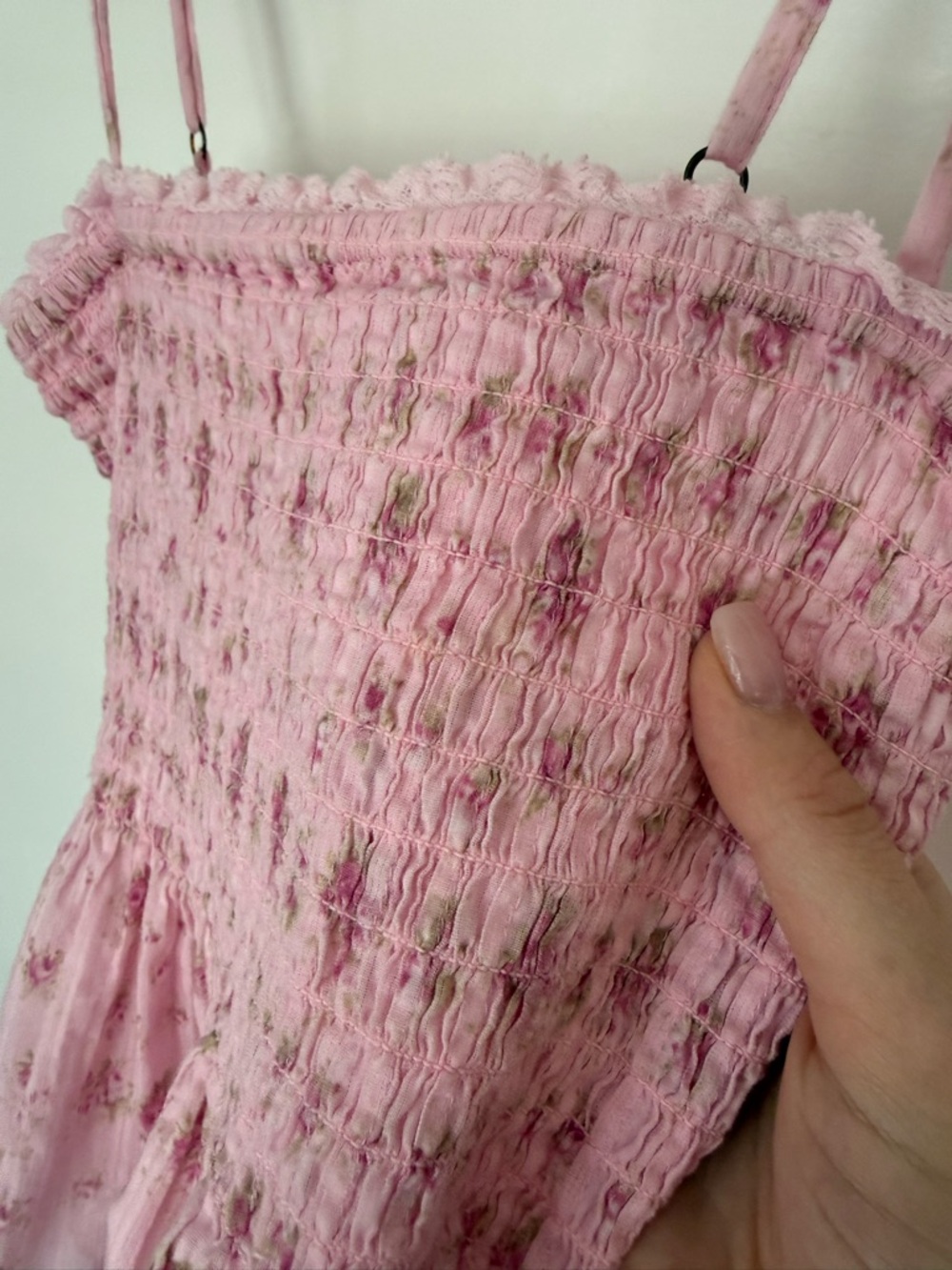 Condie Floral Cotton Voile Top in Raspberry Fields - Picture 2 of 9